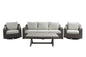 Olivia Beachcroft 4pc Set with Swivel Chairs (Available in Beige or Grey)