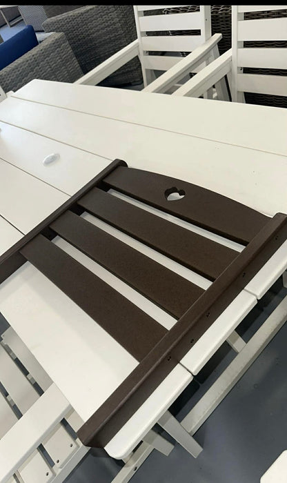 Cupid HDPE Polywood Style Dining Set (Available in white or mahogany)