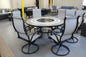 Rowley 7pc Dining Set with Lazy Susan