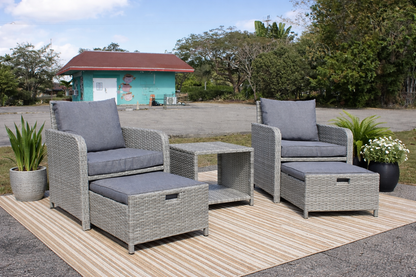 Arizona 3pc Bistro Set (Grey)