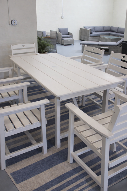 Cupid Polywood Dining Set (White)