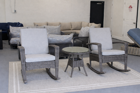 Arnold 3pc Rocker Set (Grey/Brown)