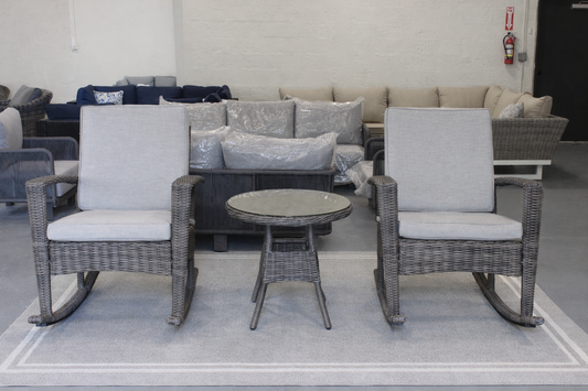 Arnold 3pc Rocker Set (Grey/Brown)