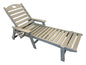 Cupid Lounger 2-pack HDPE Polywood Style (Grey)