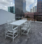 Cupid HDPE Polywood Style Dining Set (Available in white or mahogany)